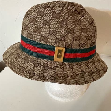 guccie bucket hat|authentic Gucci bucket hat.